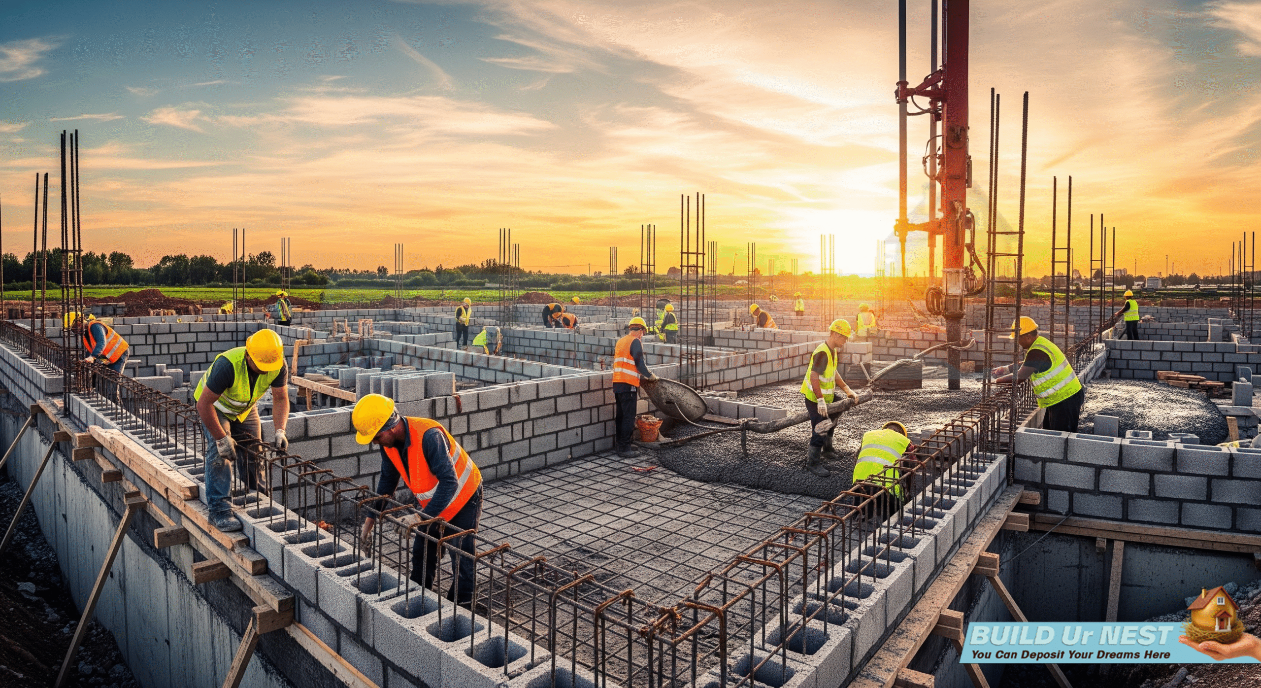 Concrete block processing