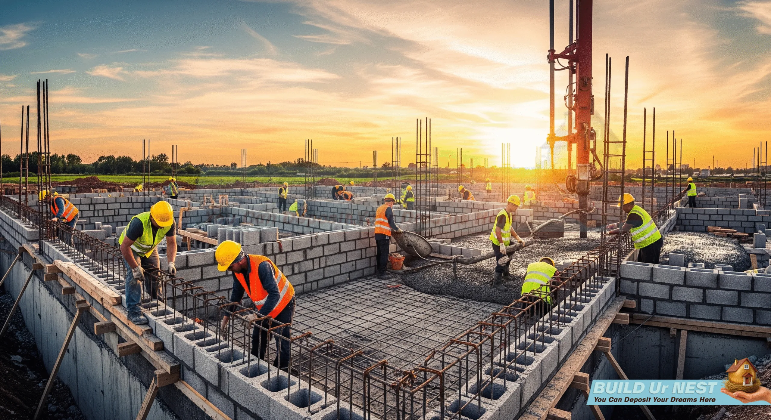 Concrete block processing